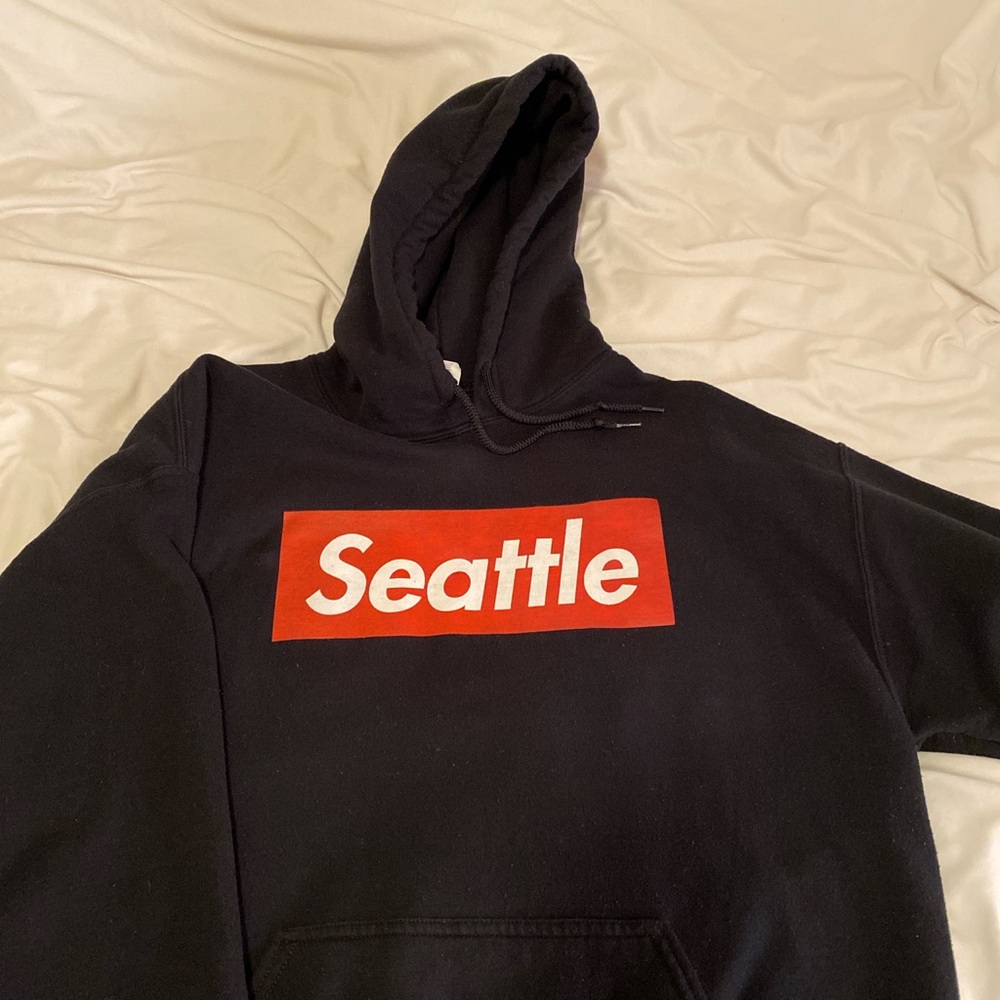 Supreme Inspired Gildan Seattle Hoodie
